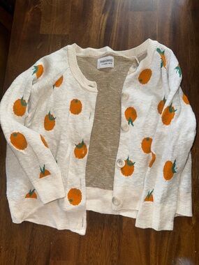 Bobo Choses Orange print cardigan